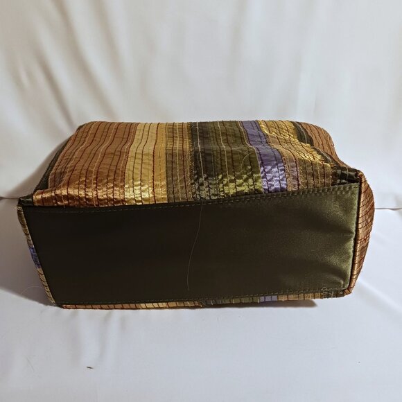 Bath & Body Works Green Fabric Bag W/Matching Cosmetic Bag - Picture 6 of 10